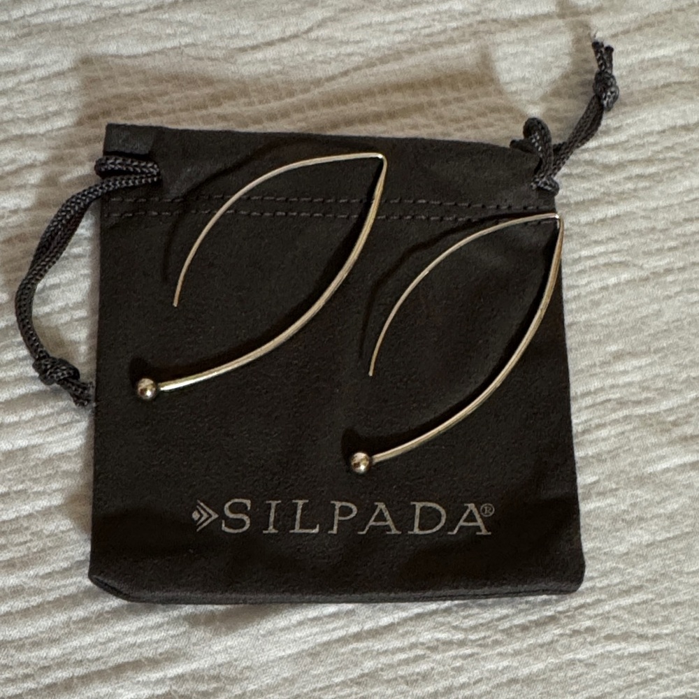 Silpada Spheres on Wires Drop Earrings sterling silver